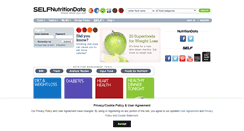 Desktop Screenshot of nutritiondata.self.com